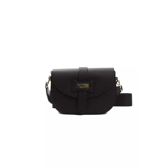 Pompei Donatella Black Leather Women Crossbody Bag main image 1
